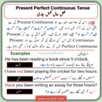 Present Perfect Continuous Tense in Urdu