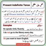 Present Indefinite Tense in Urdu