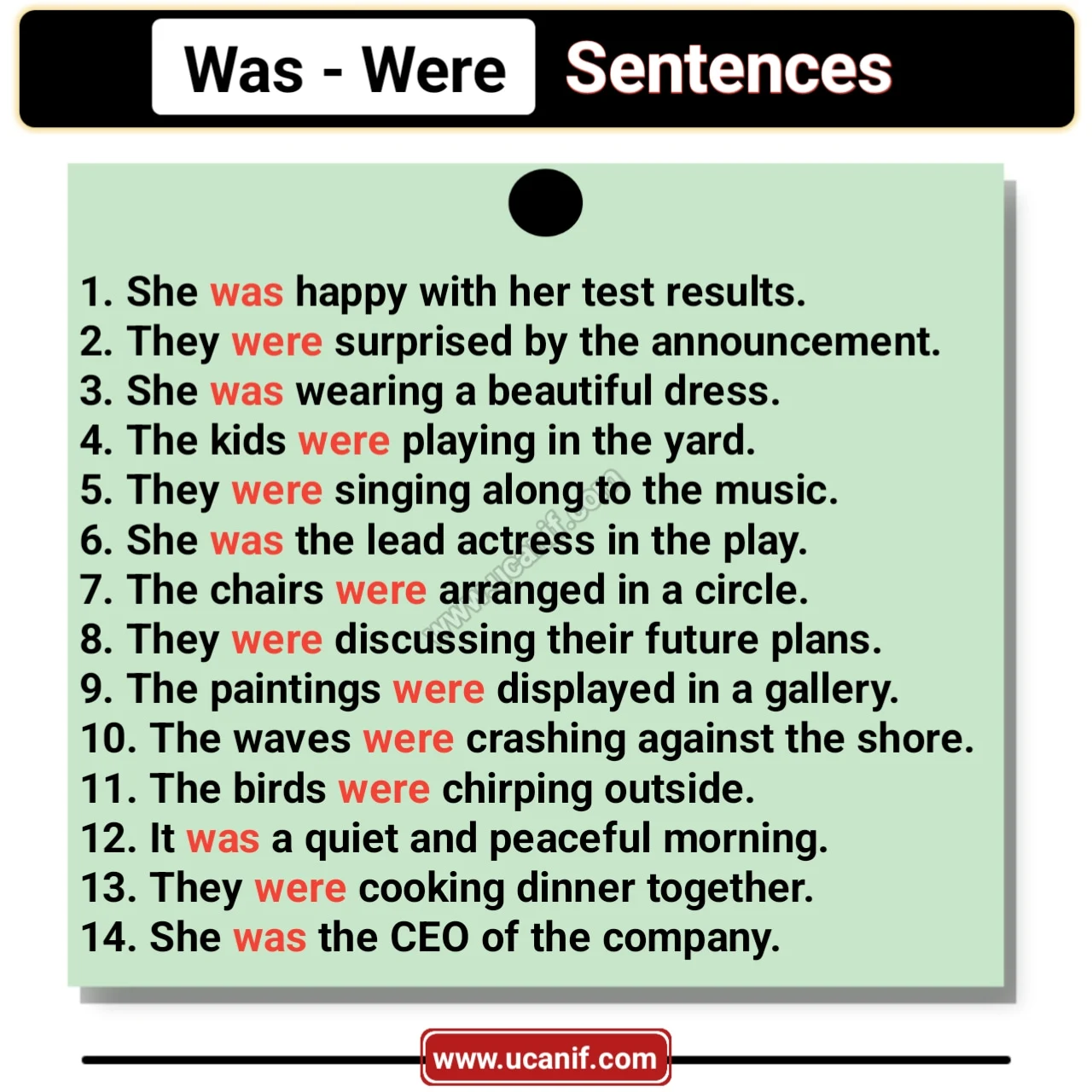 Was and Were Sentences – 100+ Useful Examples & Practice Quiz